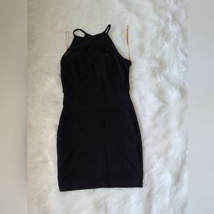 Black mini dress, size M